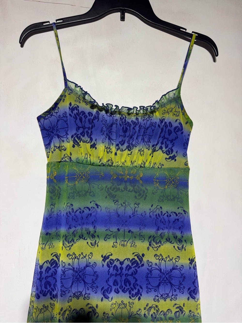 California Concept Y2K Blue & Green Whimsy Dress - Picture 2 of 9
